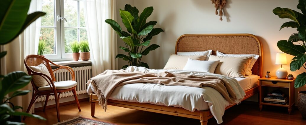 Chambre en rotin : astuces déco, mobilier naturel et inspirations bohèmes