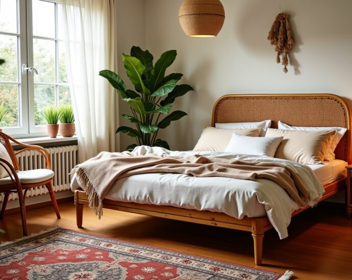 Chambre en rotin : astuces déco, mobilier naturel et inspirations bohèmes